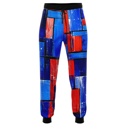 Athletic Joggers, Not Your Basic Electric Grid Athletic Joggers