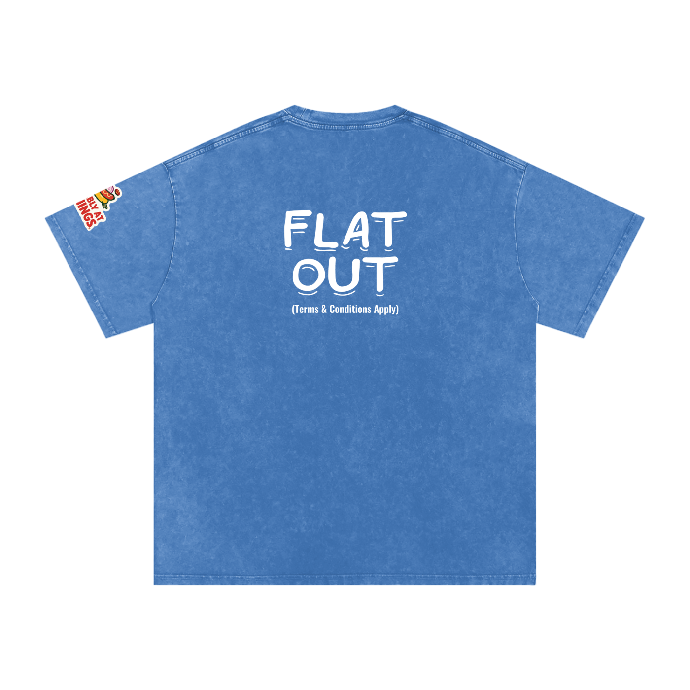 Not The Ordinary Snow Washed Oversized Cotton T-Shirt Flat Out Weekend Uniform Tee