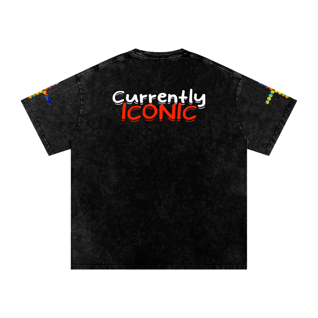 Not Currently Ordinary Snow Washed Oversized Cotton T-Shirt