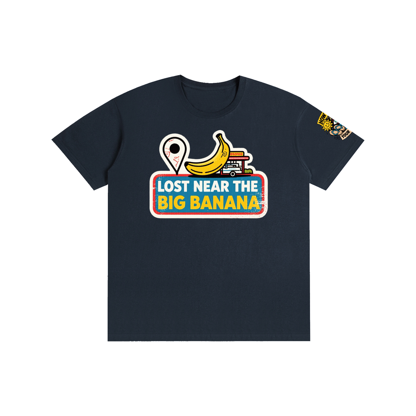 Not Timid Pure Cotton Unisex T-Shirt Lost Near The Big Banana Tee