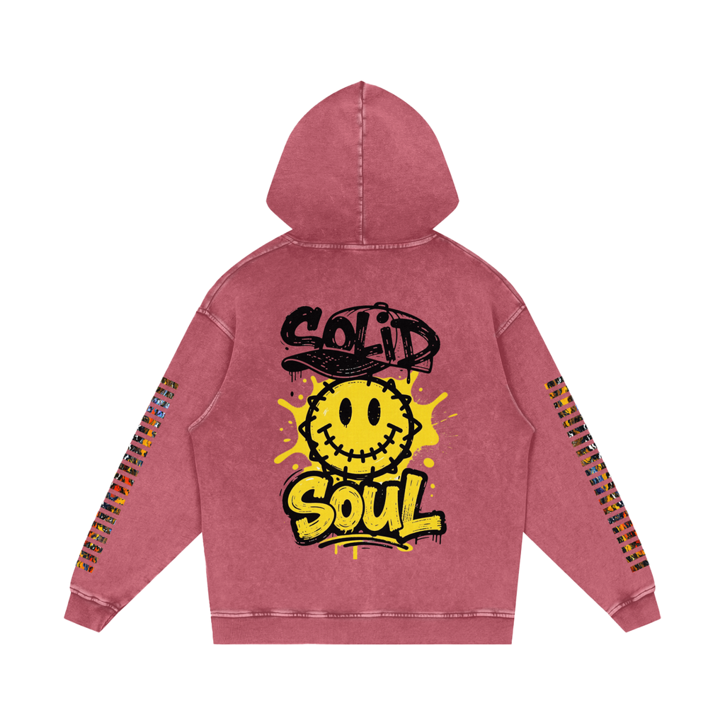 Not Dull Snow Washed Loose Cotton Hoodie 67 Energy