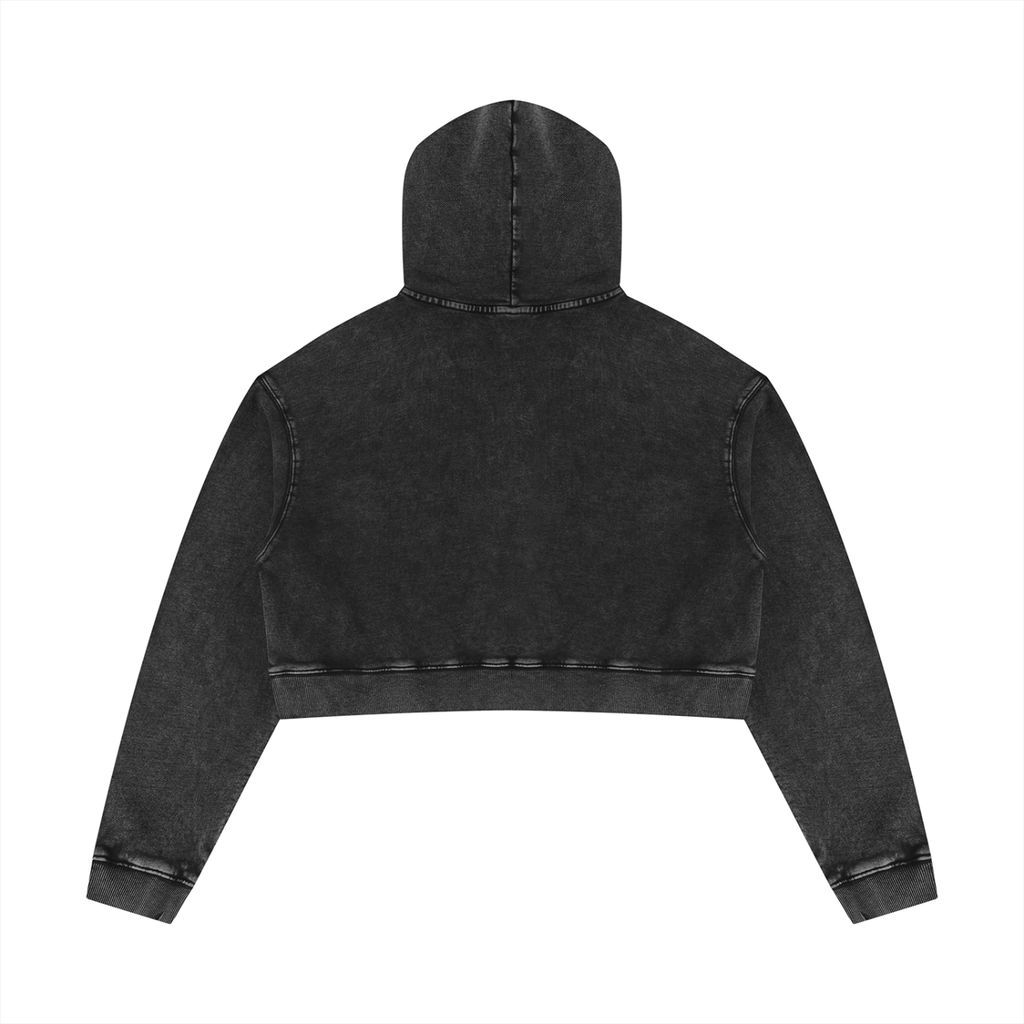 Not Made For Basic Closets Women’s Mineral Washed Crop Hoodie Flesh Vessel