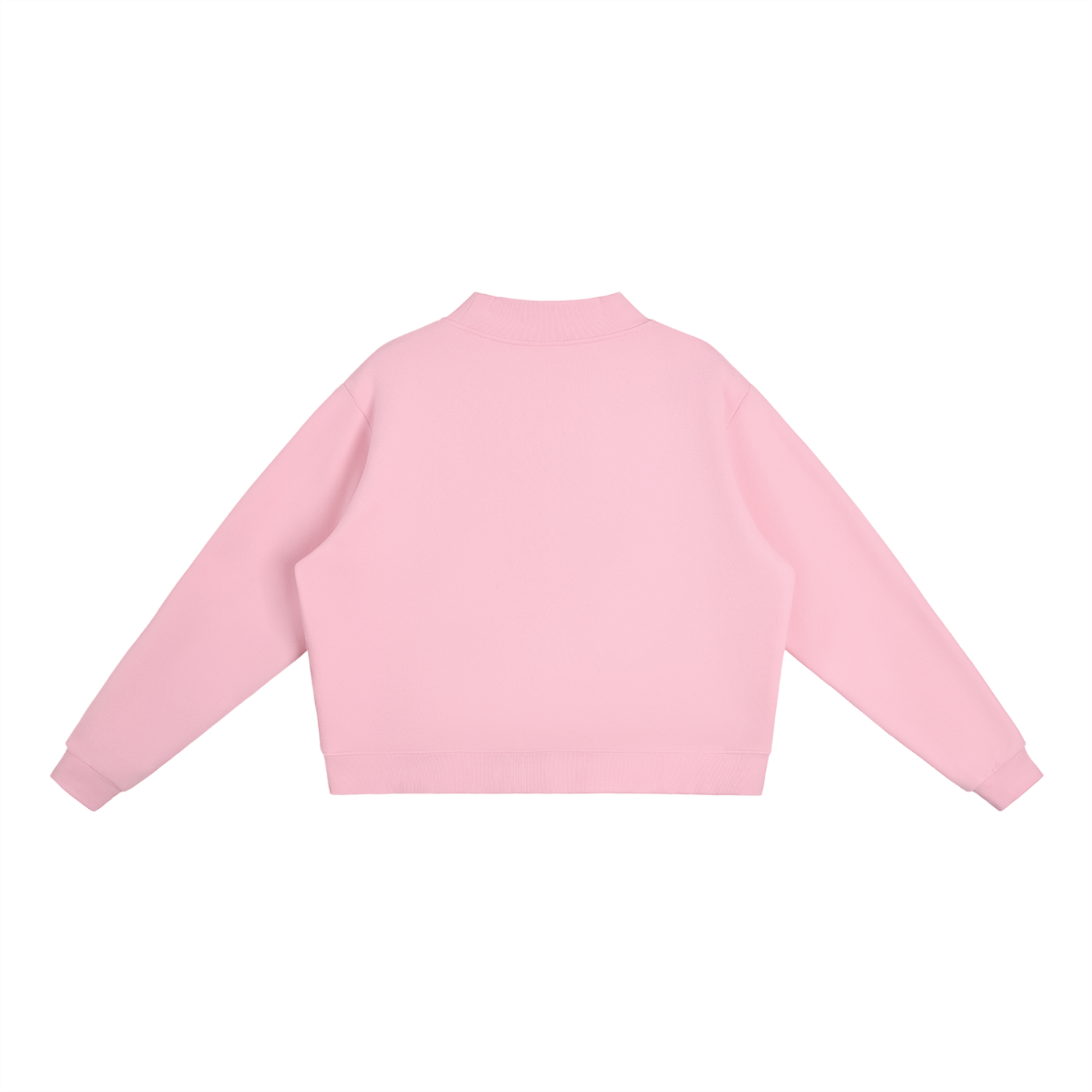 Not Your Usual 456 Certified Essential Fleece Mock-Neck Crew Sweatshirt