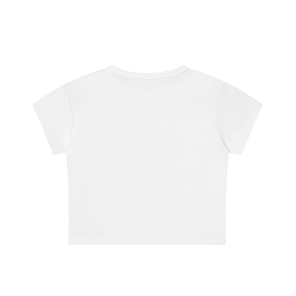 Not For Basic Behaviour Snow Washed Crop Top Queen Energy Tiger Tee