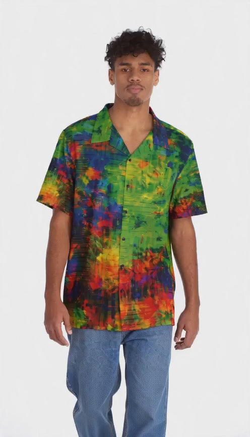 Not Wearing The Same As Everyone Coober Opal Neon Tropics Hawaiian Shirt