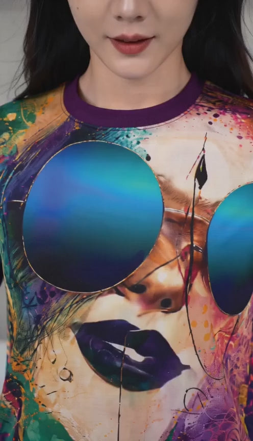 Art T-Shirt, Not Designed For Side-Eye Approval Mirage Muse Opal Tee